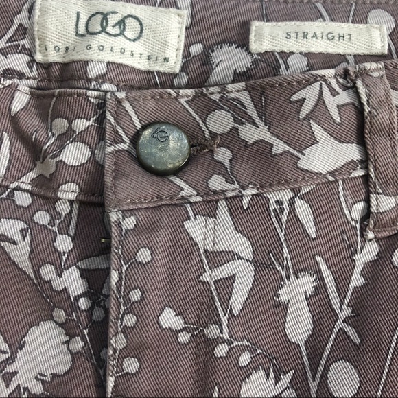 LOGO BY LORI GOLDSTEIN Floral Straight Leg… - Picture 5 of 9